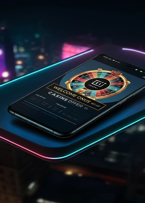 Opvallende banner van Julius Casino met het welkomstpakket: 100% bonus over drie stortingen en 150 gratis spins.